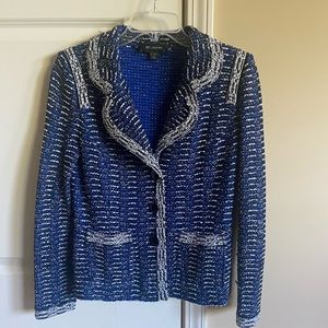 St. John Tweed Knit Jacket Size 4